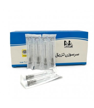 سرسوزن آوا 22 مشكي بسته 100 عددي