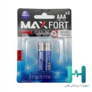 باطري نيم قلمي آلكالاين 2 عددي MAXFORT