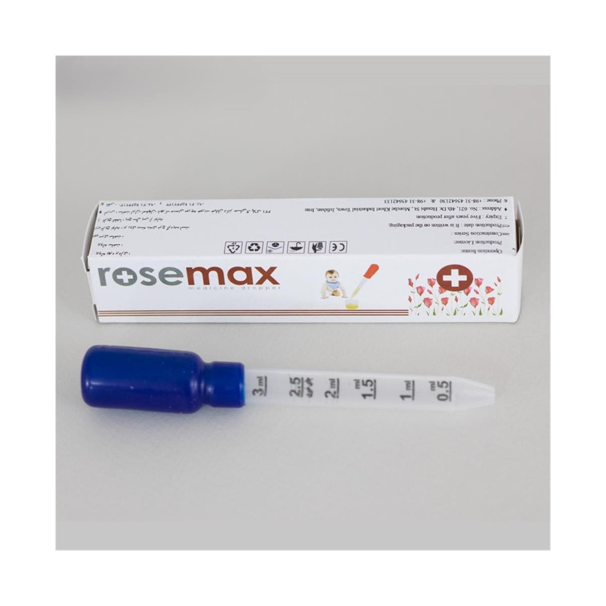 قطره چكان دارويي 3ml رزمكس