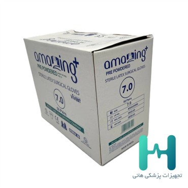 دستكش جراحي كم پودر هندي amazing  ويونت