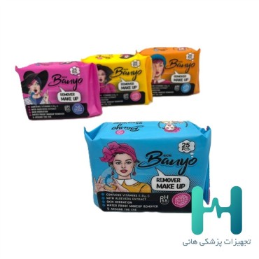 دستمال مرطوب آرايشي 25 برگي بانيو