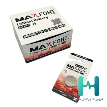 باتری سکه ای مکس فورت مدل CR 2032 H (ترازو-تست قند)