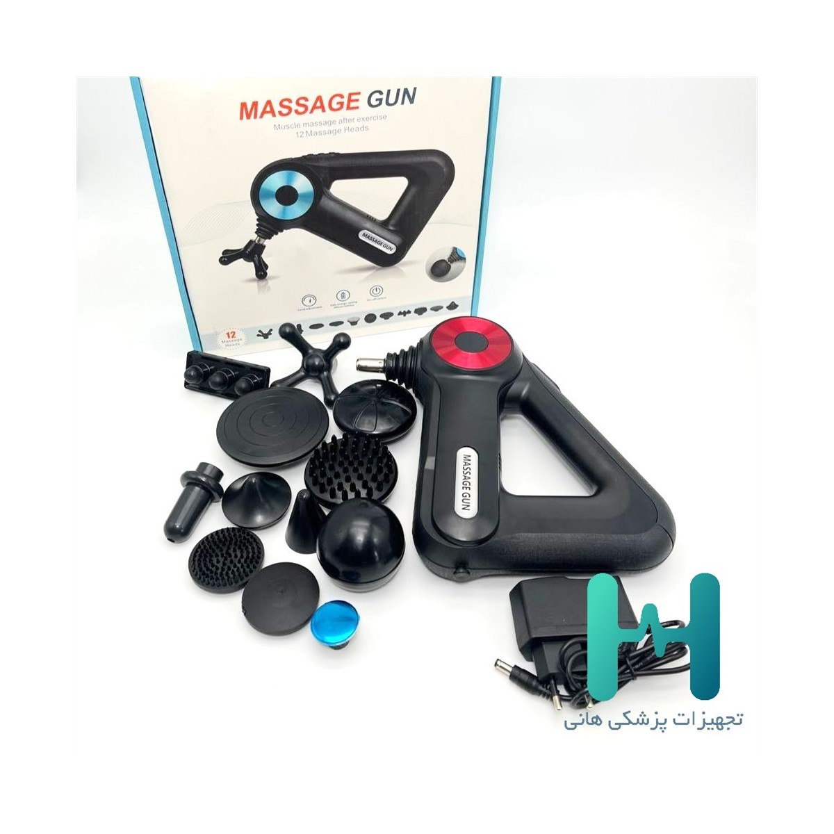 ماساژور 12 سري MASSAGE GUN