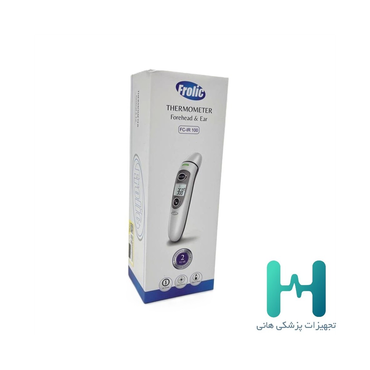 ترمومتر دوكاره گوش و پيشاني فروليك
