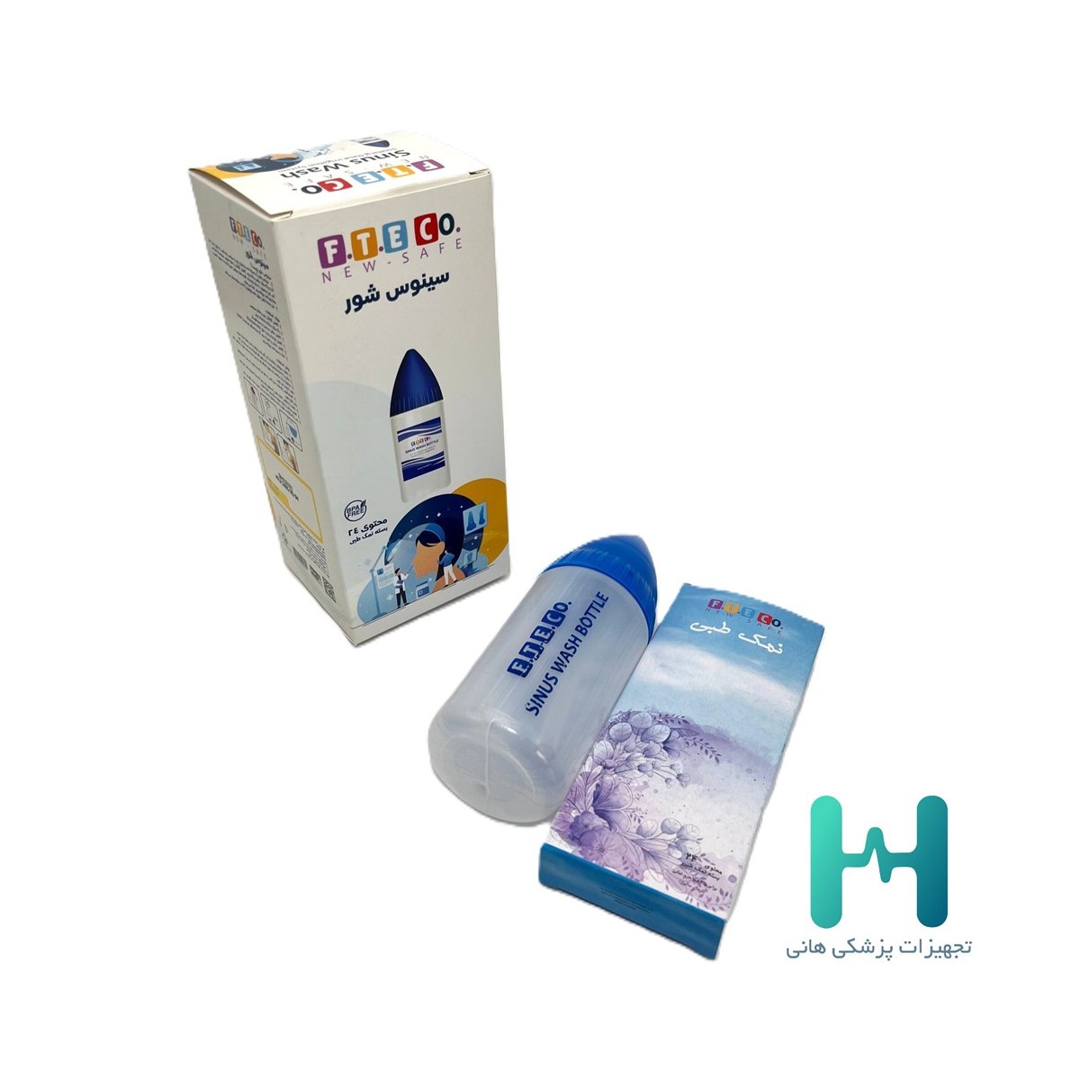 سينوس شور به همراه نمك طبي فناورطب