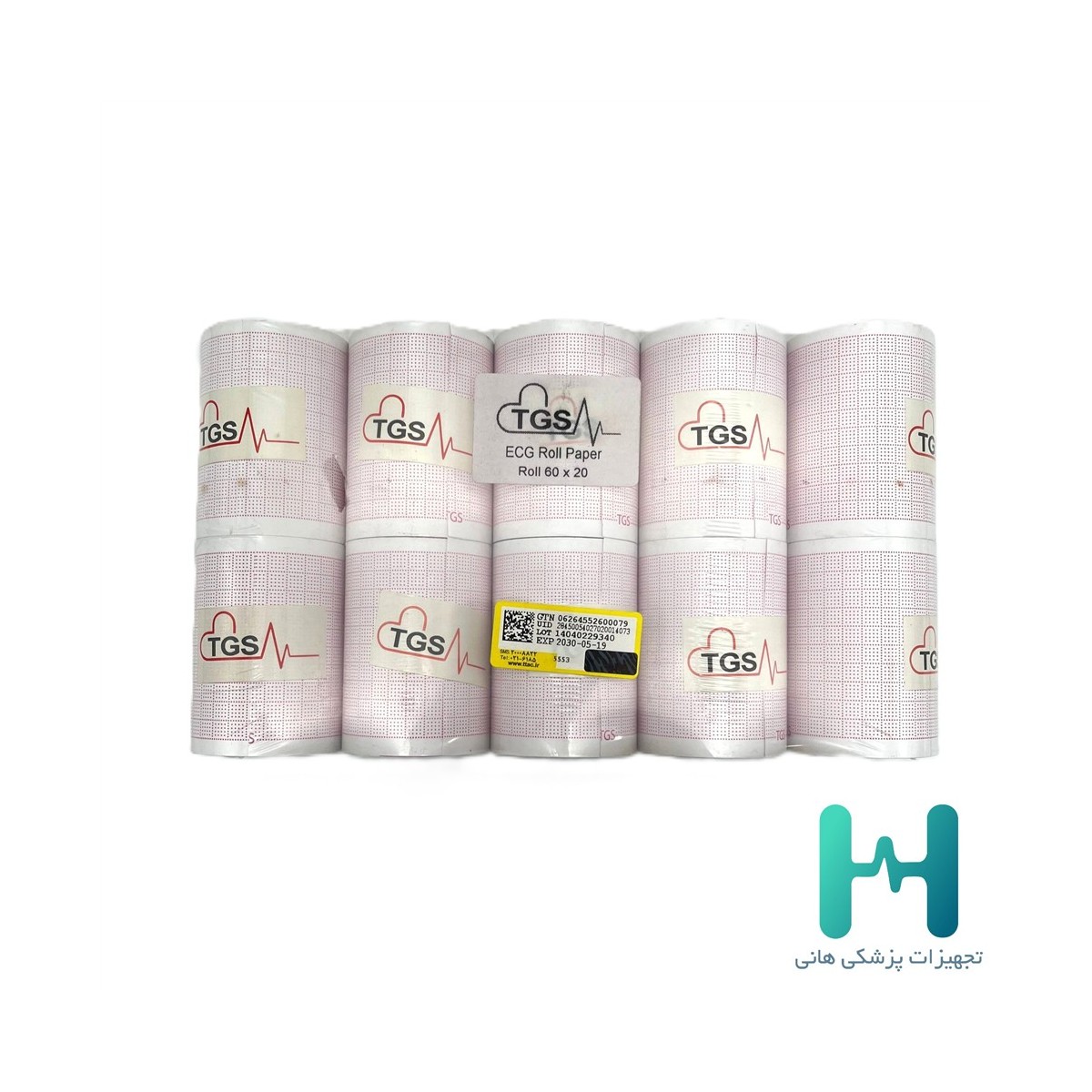 رول نوار قلب 6 سانتي (12 خانه) TGS