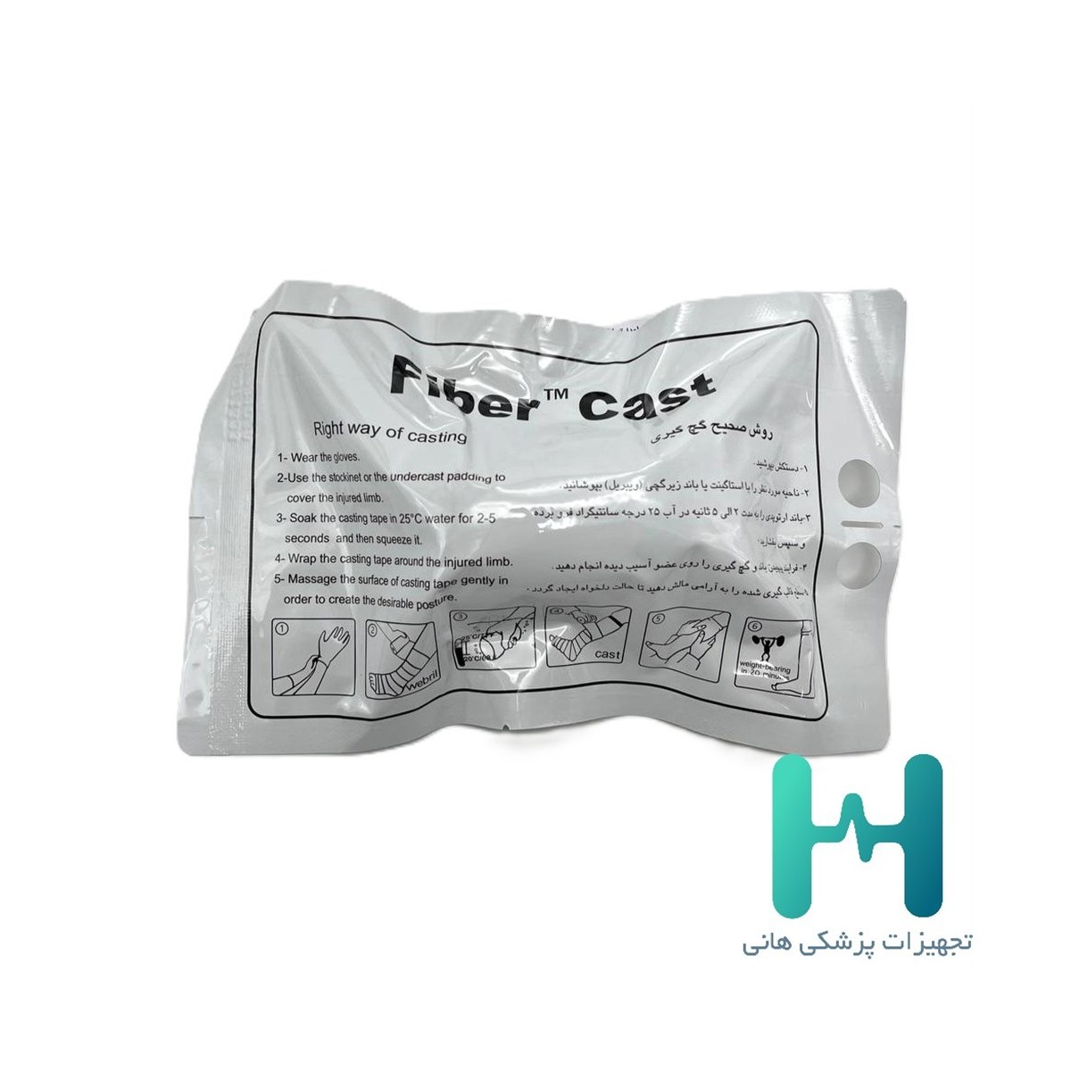 گچ فايبرگلاس 5 اينچ فايبركست
