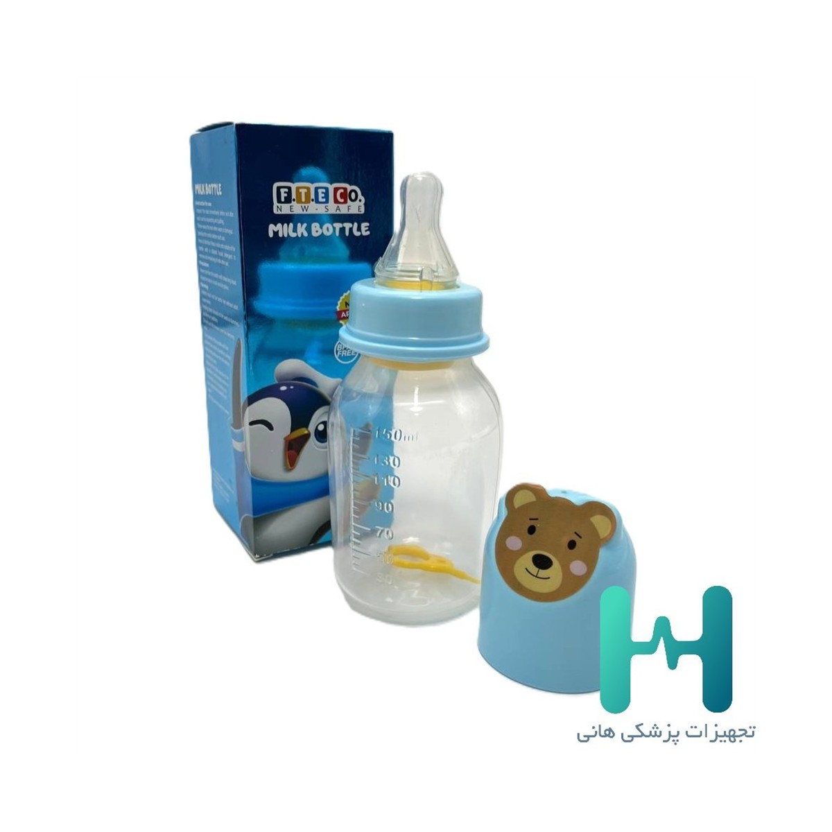 شيشه شير 150 ميل بدون دسته فناورطب
