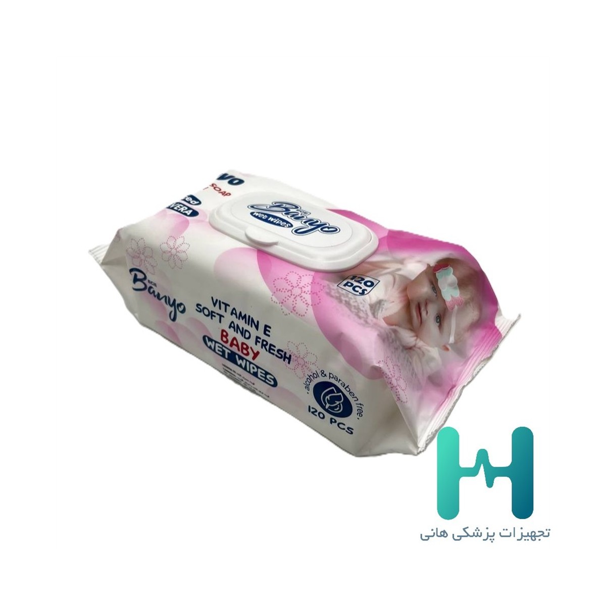 دستمال مرطوب 120 برگ كودك بانيو
