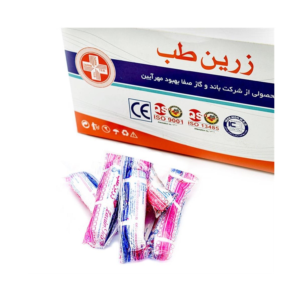 باند پانسمان زرين طب 10 سانت 2 يارد