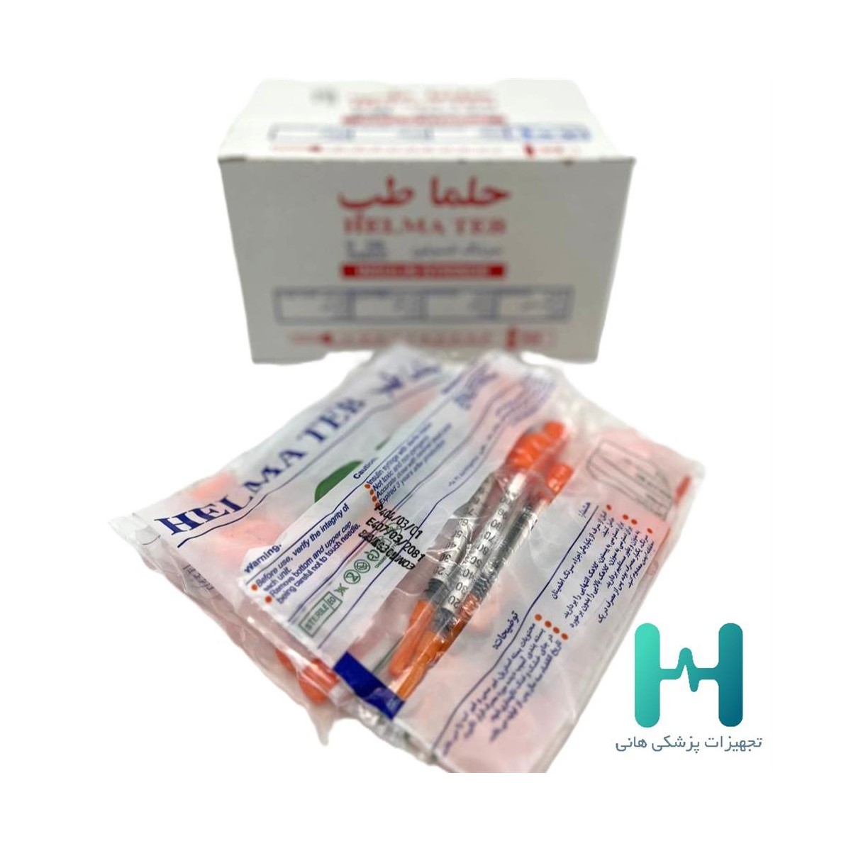 سرنگ انسولين حلما طب يكپارچه 10 عددي